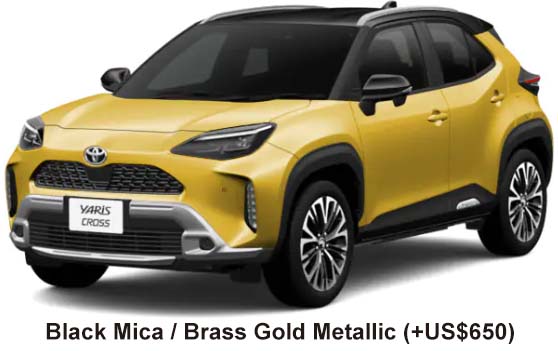 Toyota Yaris Cross Hybrid Z Adventure Color: Black Mica / Brass Gold Metallic