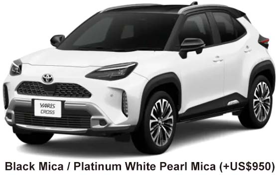 Toyota Yaris Cross Hybrid Z Adventure Color: Black Mica / Platinum White Pearl Mica