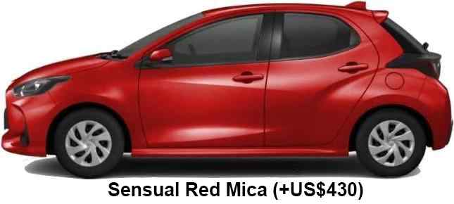 Toyota Yaris Hybrid Color: Sensual Red Mica