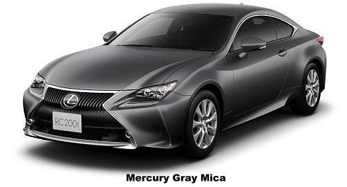 New Lexus RC200T Body color: Mercury Gray Mica