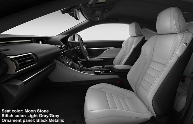 New Lexus RC200t picture: interior color Moon Stone