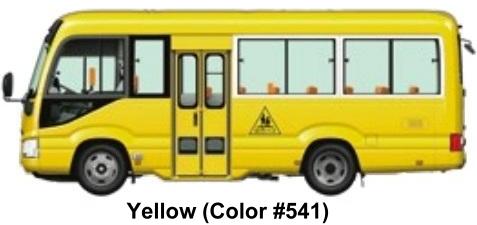 New Toyota Coaster sCHOOL Bus body color: Yellow