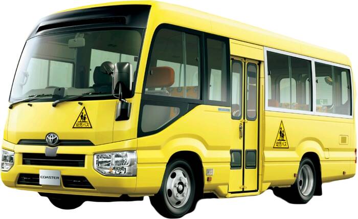 Toyota Coaster School Bus picture: Front view image