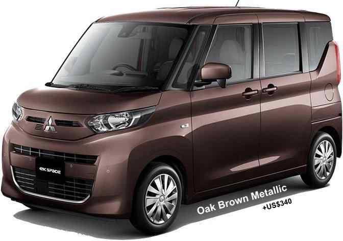 New Mitsubishi EK Space body color: OAK BROWN METALLIC (option color +US$340)