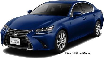 New Lexus GS250 body color: Deep Blue Mica