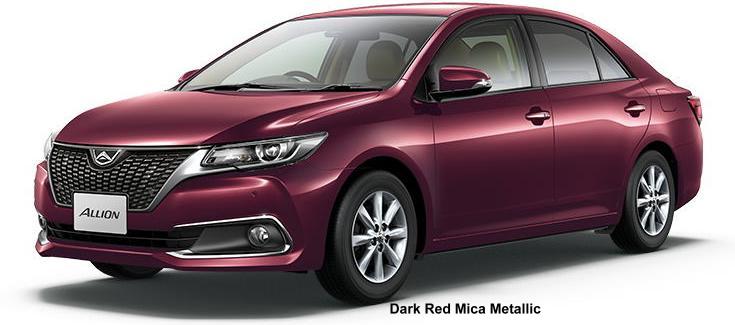 New Toyota Allion body color: DARK RED MICA METALLIC