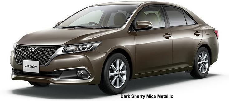 New Toyota Allion body color: DARK SHERRY MICA METALLIC