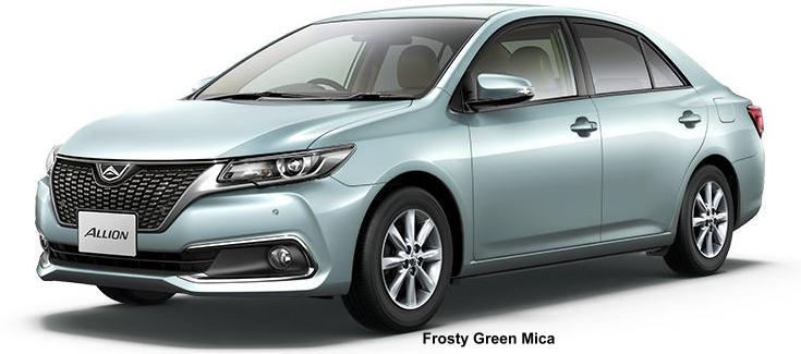 New Toyota Allion body color: FROSTY GREEN MICA