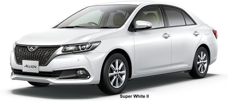 New Toyota Allion body color: SUPER WHITE II