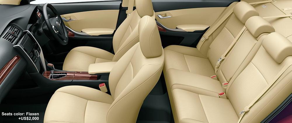 New Toyota Allion interior photo: Flaxen (Beige) option color +US$2,000