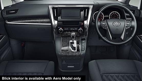 New Toyota Alphard Cockpit: Black color (for Aero Body Model only)