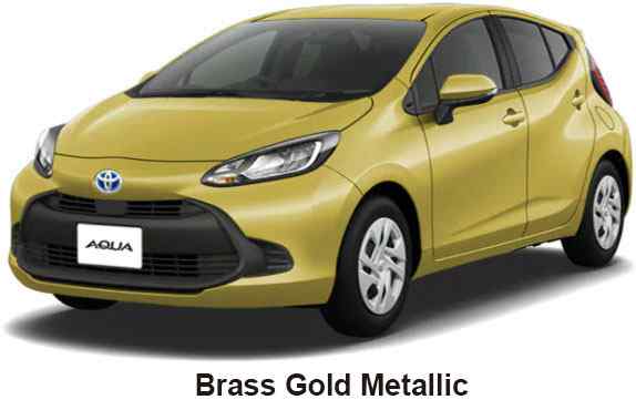Toyota Aqua Color: Brass Gold Metallic