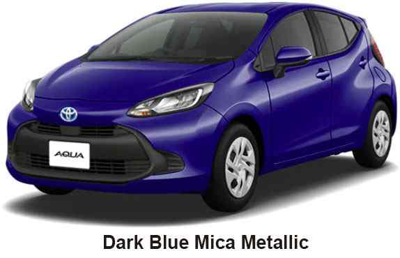 Toyota Aqua Color: Dark Blue Mica Metallic