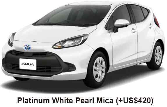 Toyota Aqua Color: Platinum White Pearl Mica