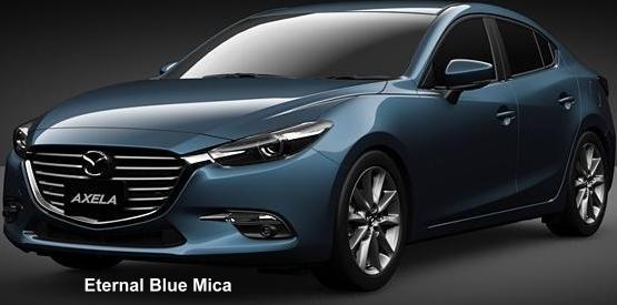 New Mazda Axela Hybrid body color: ETERNAL BLUE MICA