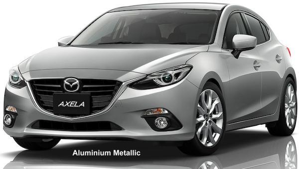 New Mazda Axela Sedan body color: Aluminium Metallic