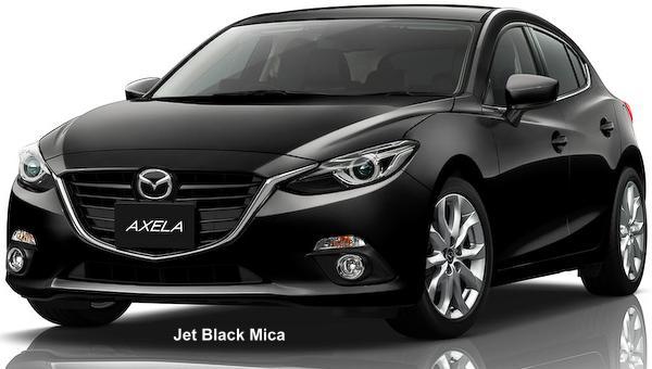 New Mazda Axela Sedan body color: Jet Black Mica