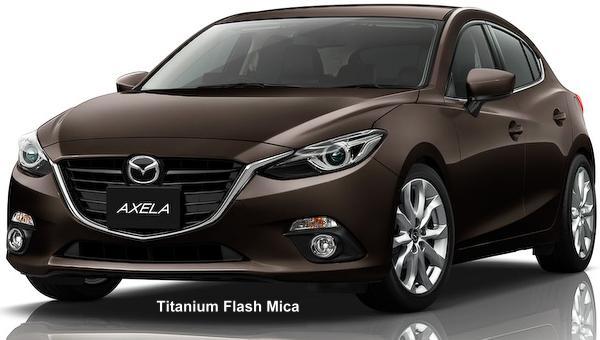 New Mazda Axela Sedan body color: Titanium Flash Mica