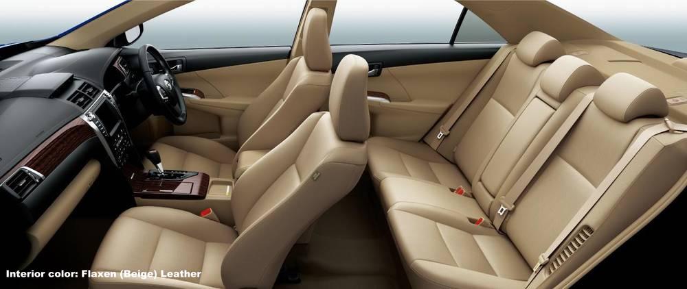 New Toyota Camry pictures: Interior view (Flaxen) Leather