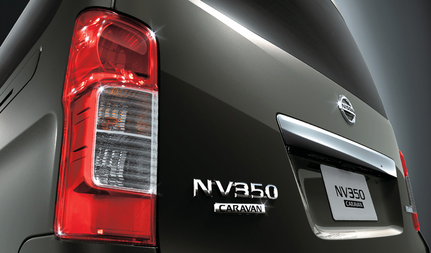 New Nissan NV350 Caravan Van photo: Back view