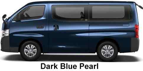 Nissan NV350 Caravan Van Color: Dark Blue Pearl