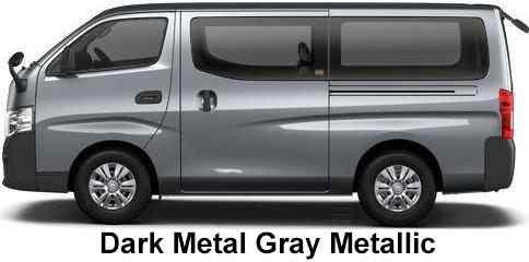 Nissan NV350 Caravan Van Color: Dark Metal Gray Metallic