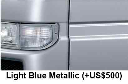 Nissan Civilian Bus Color: Light Blue Metallic