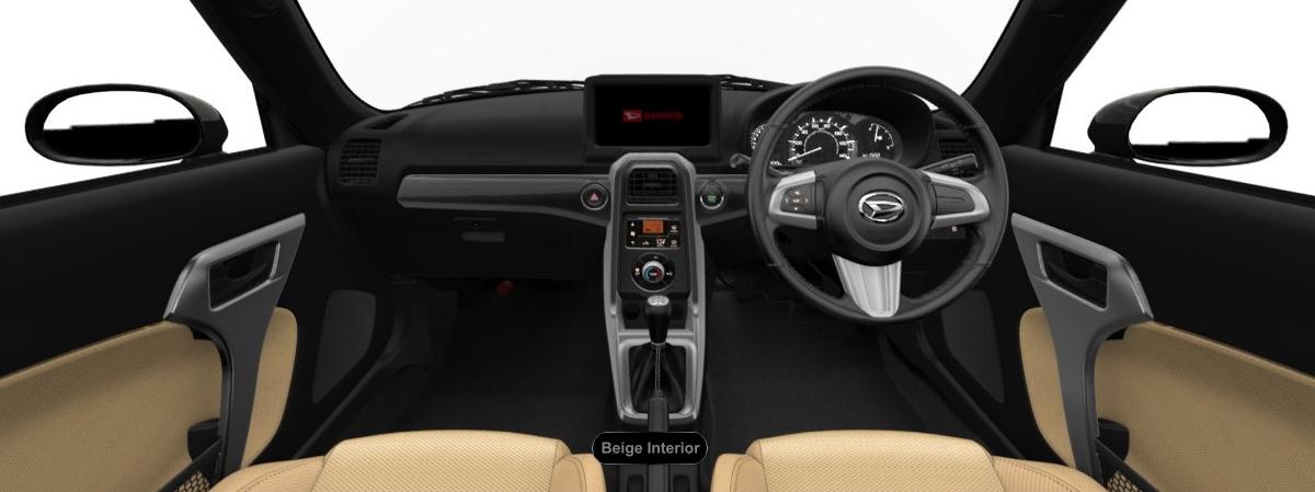 New Daihatsu Copen Robe picture: Cockpit view (Beige)