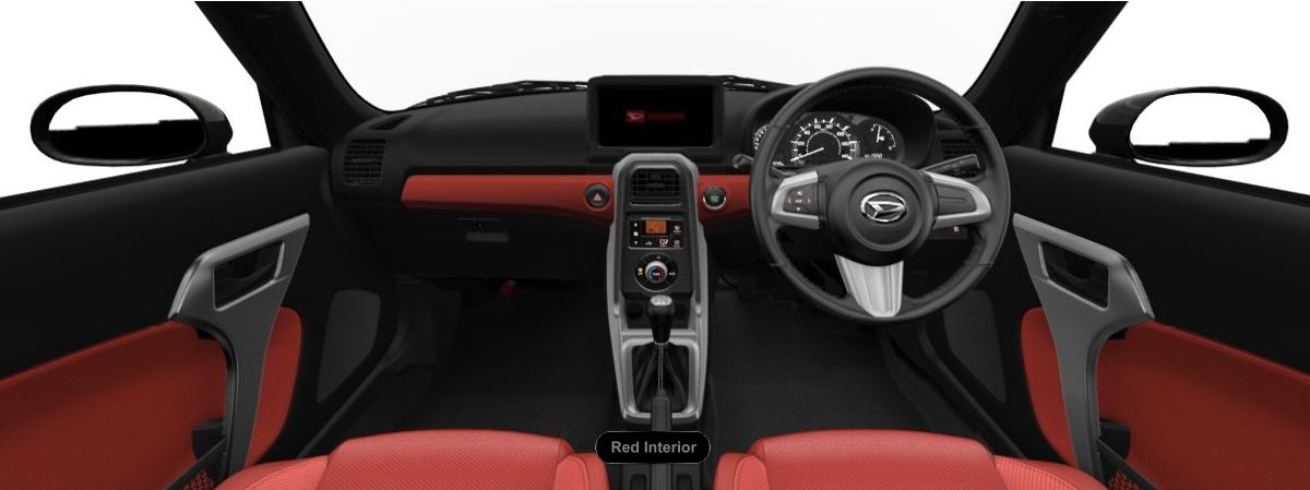 New Daihatsu Copen Robe picture: Cockpit view (Red)