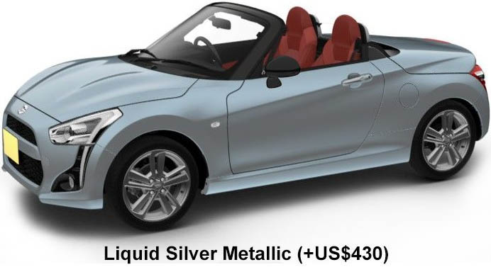 Daihatsu Copen Robe Color: Liquid Silver Metallic