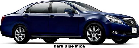New Toyota Crown Majesta body color: Dark Blue Mica