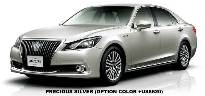 New Toyota Crown Majesta body color: Precious Silver (option color +US$620)