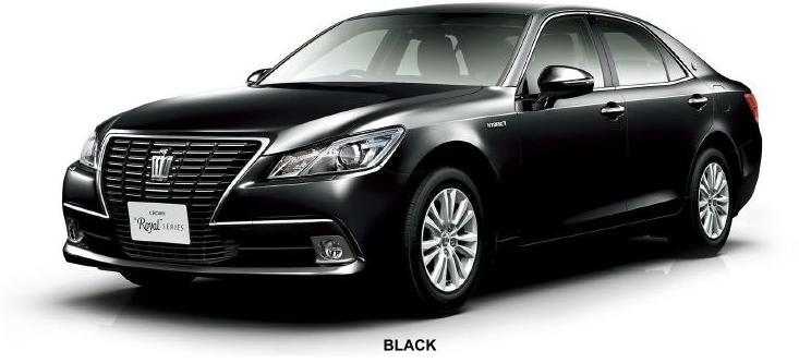 New Toyota Crown Royal Saloon Body color photo: Black colour picture