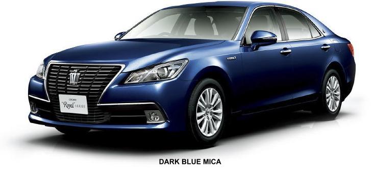 New Toyota Crown Royal Saloon Body color photo: Dark Blue Mica colour picture
