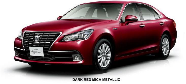 New Toyota Crown Royal Saloon Body color photo: Dark Red Mica Metallic colour picture