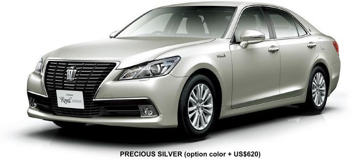 New Toyota Crown Royal Saloon Body color photo: Precious Silver colour picture (option colour + US$ 620)
