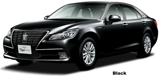 New Toyota Crown Royal Saloon body color: BLACK