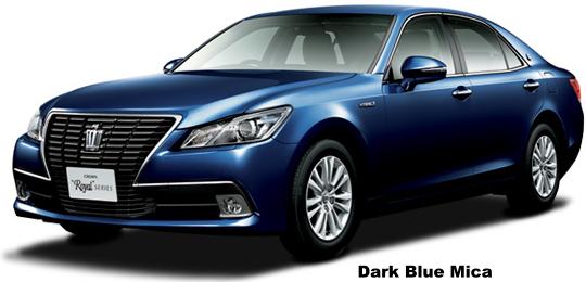 New Toyota Crown Royal Saloon body color: DARK BLUE MICA