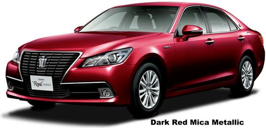 New Toyota Crown Royal Saloon body color: DARK RED MICA METALLIC