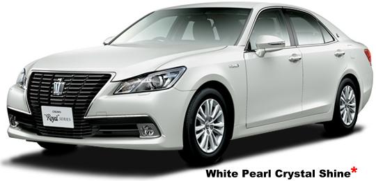New Toyota Crown Royal Saloon body color: WHITE PEARL CRYSTAL SHINE