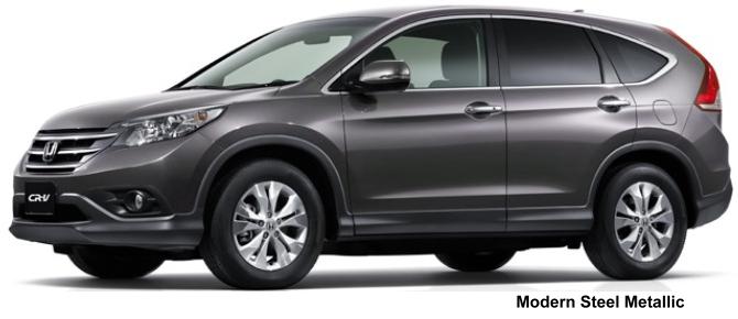 New Honda CRV body color: Modern Steel Metallic