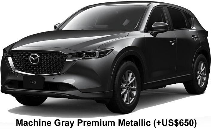 New Mazda CX5 body color: MACHINE GRAY PREMIUM METALLIC (Option color +US$ 650)