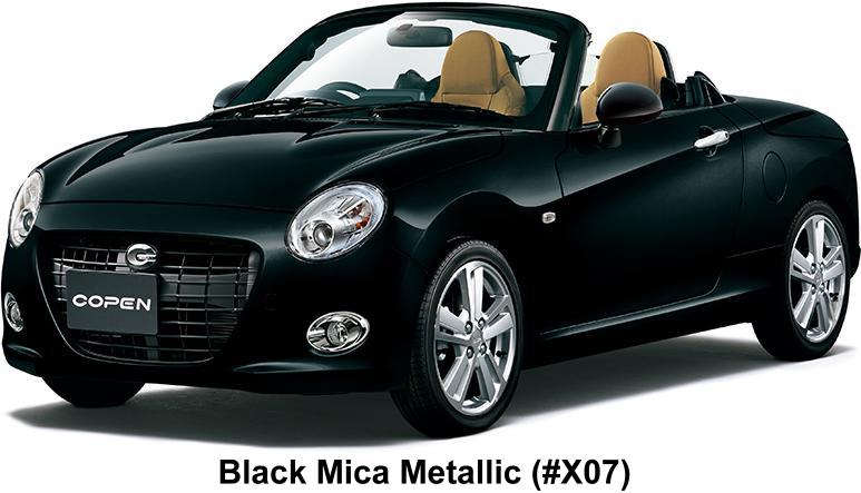 New Daihatsu Copen Cero Body Color: Black Mica Metallic (Color No.X07)