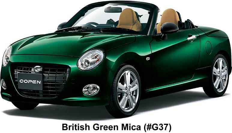 New Daihatsu Copen Cero Body Color: British Green Mica (Color No.G37)