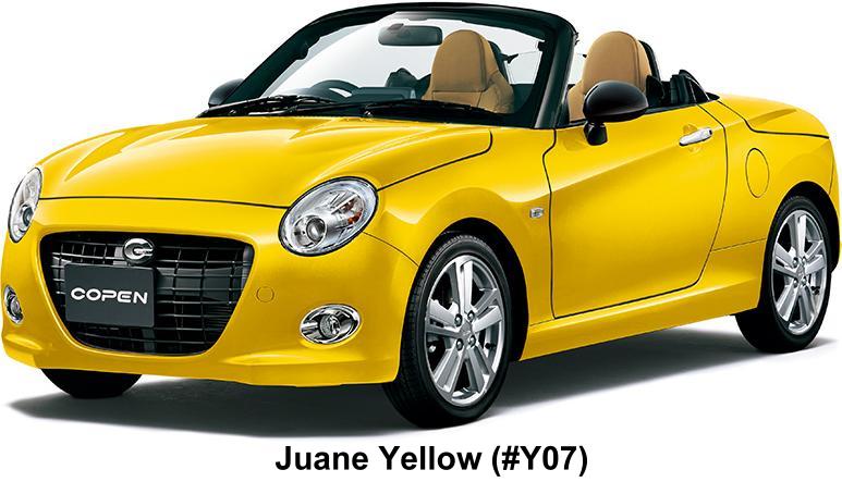 New Daihatsu Copen Cero Body Color: Juane Yellow (Color No.Y07)