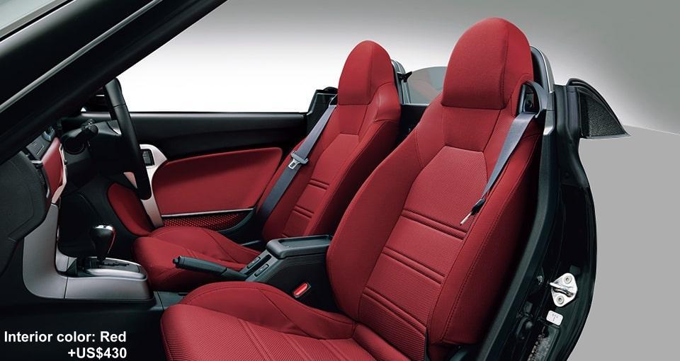 New Daihatsu Copen Cero Interior photo: Red interior (+US$430)