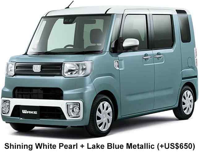 Daihatsu Wake Color: Shining White Pearl + Lake Blue Metallic