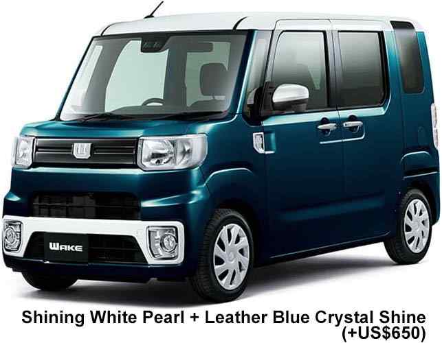 Daihatsu Wake Color: Shining White Pearl + Leather Blue Crystal Shine