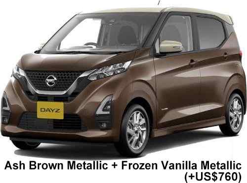 Nissan Days Highwaystar Color: Ash Brown Metallic + Frozen Vanilla Metallic
