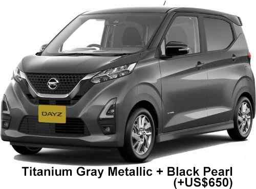Nissan Days Highwaystar Color: Titanium Gray Metallic + Black Pearl